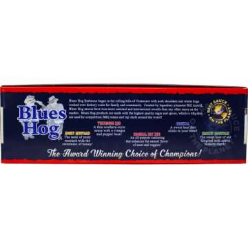 Blues Hog Premium BBQ Large Sampler (Variety Pack of 5 with 4 Different Sauces and 1 Rub)