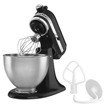 KitchenAid Classic Series 4.5 Quart Tilt-Head Stand Mixer K45SS, Onyx Black