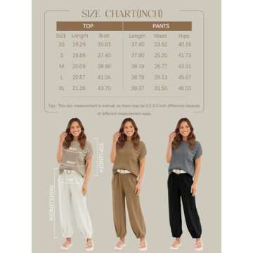 LILLUSORY Two 2 Piece Sets Womens 2025 Spring Summer Matching Lounge Sweatsuits Sweat Suits Trendy Travel Vacation Resort Wear Outfits Cozy Knit Loungewear Clothes Clothing Light Khaki XL