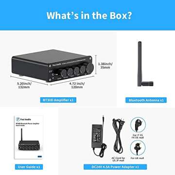 Fosi Audio BT30D Mini 2.1 Channel Bluetooth Amp