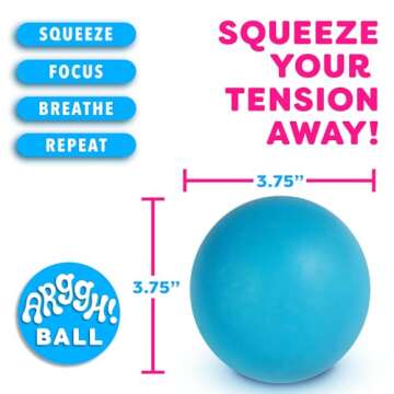 Color-Changing Arggh Large Stress Ball for All Ages