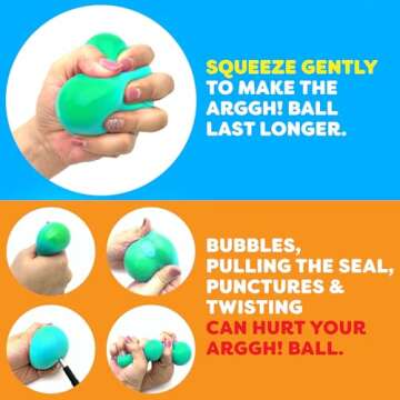 Color-Changing Arggh Large Stress Ball for All Ages