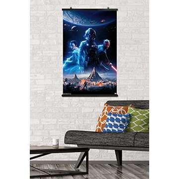 Trends International Star Wars: Battlefront 2-Key Art Wall, 22.375" x 34", Premium Poster & Clip Bundle