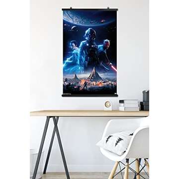 Trends International Star Wars: Battlefront 2-Key Art Wall, 22.375" x 34", Premium Poster & Clip Bundle