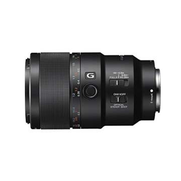 Sony SEL90M28G FE 90mm f/2.8-22 Macro G OSS Lens for Mirrorless Cameras (Renewed)