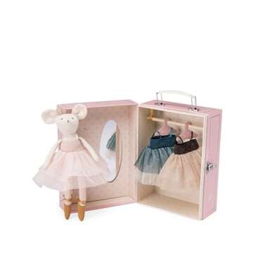 Moulin Roty - The Little Dance School Ballerina Wardrobe and Doll