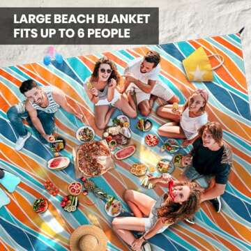 Waterproof Sandproof Beach Blanket by Everlasting Comfort