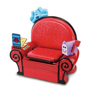 LeapFrog Blues Clues Play & Learn Thinking Chair, Interactive Toddler Toy with Phrases, Sounds & Music, Educational Toy with Games and Activities, Toddler Musical Toy for Pretend Play, Ages 2 Years +