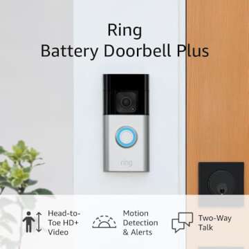 Ring Battery Doorbell Plus - HD Video & Alerts