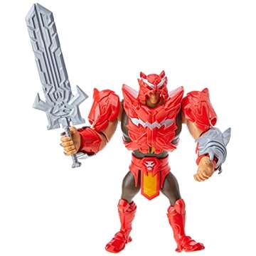 Masters of the Universe Deluxe He-Man Power Attack Action Figure, 8.5-in Battle Character for Storytelling Play, Gift for Fans 4 Years and Older