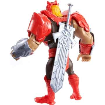 Masters of the Universe Deluxe He-Man Power Attack Action Figure, 8.5-in Battle Character for Storytelling Play, Gift for Fans 4 Years and Older