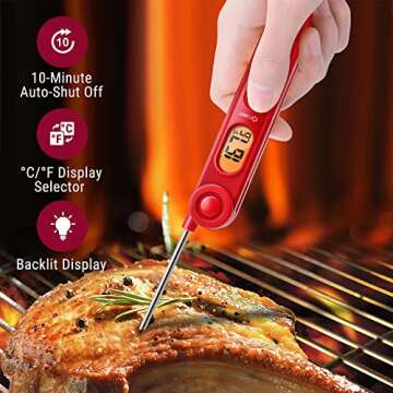 ThermoPro TP-03B Digital Meat Thermometer for Easy Cooking