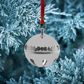 Wallace 2024 Silver Plated Sleigh Bell Ornament 54th Edition