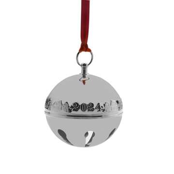 Wallace 2024 Silver Plated Sleigh Bell Ornament 54th Edition