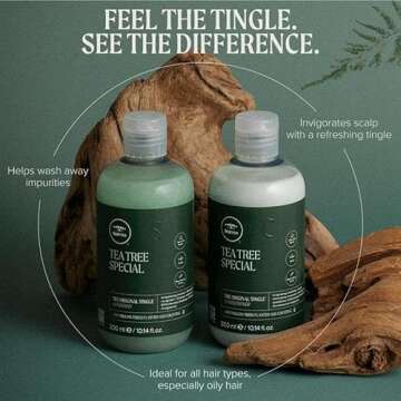 Tea Tree Special Shampoo, Deep Cleans, Refreshes Scalp, For All Hair Types, Especially Oily Hair, 33.8 fl. oz.