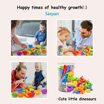 Counting Dinosaur Color Sorting Toys
