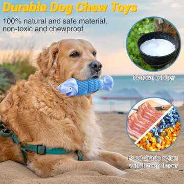 Durable Dog Toys for Large Aggressive Chewers - Squeaky