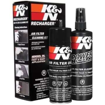 K&N Air Filter Cleaning Kit: Aerosol Filter Cleaner and Oil Kit; Restores Engine Air Filter Performance; Service Kit-99-5000, Multi