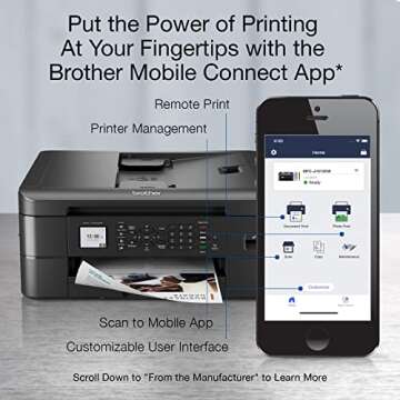 Brother MFC-J1010DW Wireless All-in-One Printer