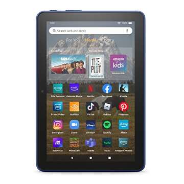 Amazon Fire HD 8 Tablet - 8" HD Display, 64GB, Fast Processor - Denim (2022)