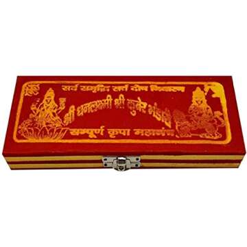 PARIJAT HANDICRAFT Brass Sri Dhan Laxmi -Kuber Bhandari Yantra for Diwali puja and Gift Purpose (1)