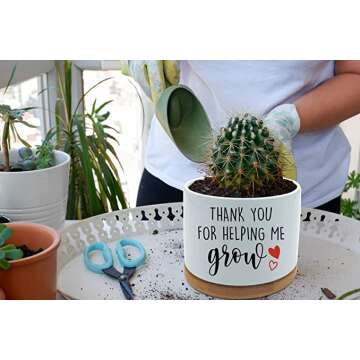 Ceramic Succulent Cactus Planter Saucers for Home Decor