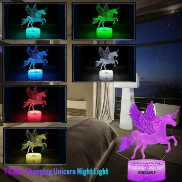 FOCUSKY Unicorn Night Light