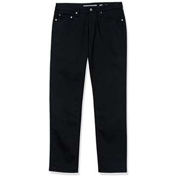 Men's Athletic-Fit Stretch Jeans in Black - 28W x 30L