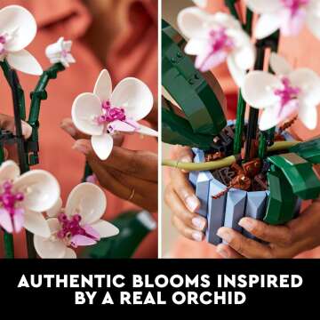 LEGO Icons Orchid Artificial Plant 10311: Build & Decorate Home with Flowers, Adult Gift 🎁