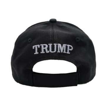 Dark MAGA Hat,Black MAGA Hat 2024 Blackout MAGA Hat Trump Hats Never Surrender All Black on Black Hat