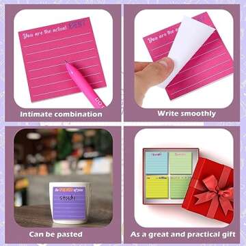 Yinder 24 Pcs Inspirational Sticky Notes  for Coworkers Nurse Office Supplies