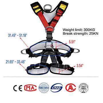 HeeJo Climbing, Rock Climbing, Safety seat belt for Rappelling Fire Rescuing Tree Climbing Gear