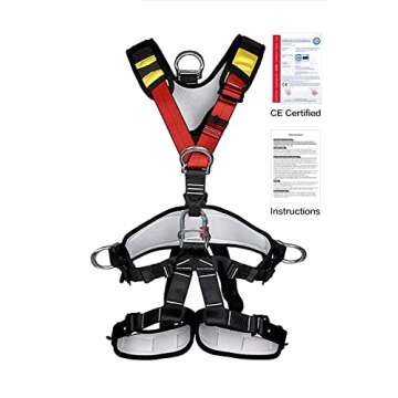 HeeJo Climbing, Rock Climbing, Safety seat belt for Rappelling Fire Rescuing Tree Climbing Gear