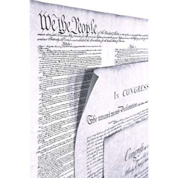 Documents of Freedom Bundle. Declaration of Independence, United States Constitution and the Bill of Rights.