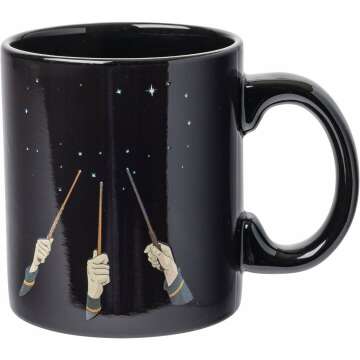 Silver Buffalo Harry Potter Wand Reveal Heat Reveal Ceramic Mug - 20oz