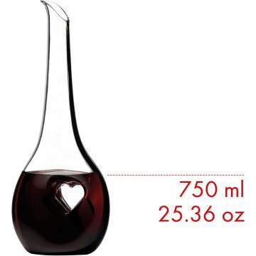 Riedel Wine Decanter - Clear Glass for Aerating Wine