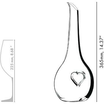 Riedel Wine Decanter - Clear Glass for Aerating Wine