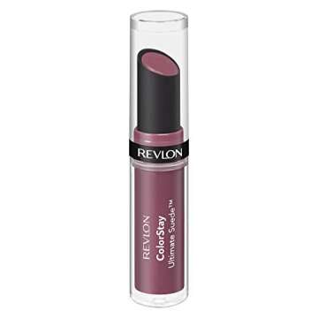 REVLON Lipstick, ColorStay Ultimate Suede Lipstick, High Impact Lip color with Moisturizing Creamy Formula, Infused with Vitamin E, 045 Supermodel, 0.09 Oz