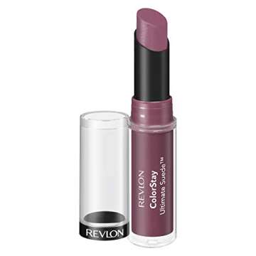 REVLON Lipstick, ColorStay Ultimate Suede Lipstick, High Impact Lip color with Moisturizing Creamy Formula, Infused with Vitamin E, 045 Supermodel, 0.09 Oz