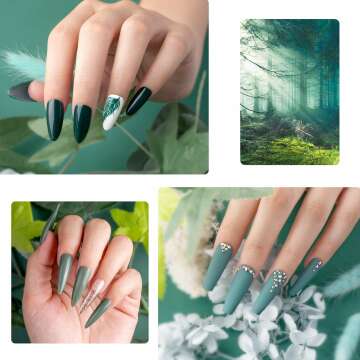 Beetles Blue Green Gel Nail Polish Set, 6 Colors Misty Gray Dark Green Gel Polish Kit Baby Blue Nail Gel Polish Soak Off Uv LED Nail Lamp Gel DIY Home Nails Manicure Gifts for Women