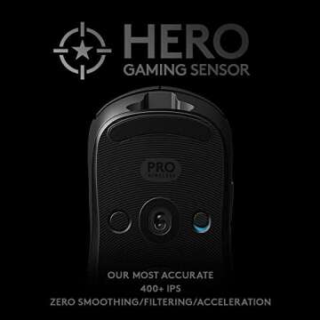 Wireless Gaming Mouse with HERO 25K Sensor & Programmable Buttons