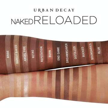 Urban Decay Naked Reloaded Eyeshadow Palette, Nude Bronze Neutral Eyeshadows, Matte, Metallic, Shimmer Finish, 12 Warm Bronze Eye Shadows, Natural Soft Glam Smokey Eye Makeup, Vegan, Cruelty-free