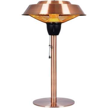 1500W Star Patio Electric Patio Heater with Copper Finish