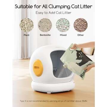 MeoWant Self-Cleaning Cat Litter Box for Large Cats