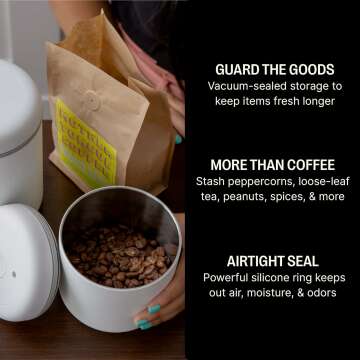 Fellow Atmos Vacuum 0.7L Coffee Canister - Airtight