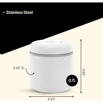 Fellow Atmos Vacuum 0.7L Coffee Canister - Airtight