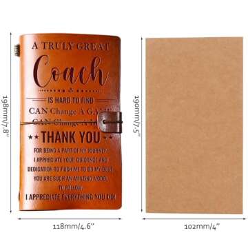 Leather Travel Journal for Coaches | Gift Ideas