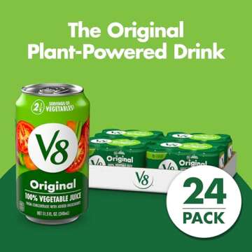 V8 Original 100% Vegetable Juice, 11.5 fl oz Can (24 Pack)