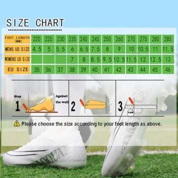 Qzzsmy Soccer Shoes Outdoor,Ag Football Shoe Boys Sports Shoes Outdoor/Indoor Cleats GMCD2028-M2-40