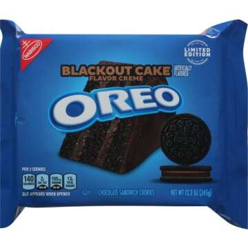 OREO Blackout Cake Chocolate Sandwich Cookies - Limited Edition 12.2 oz